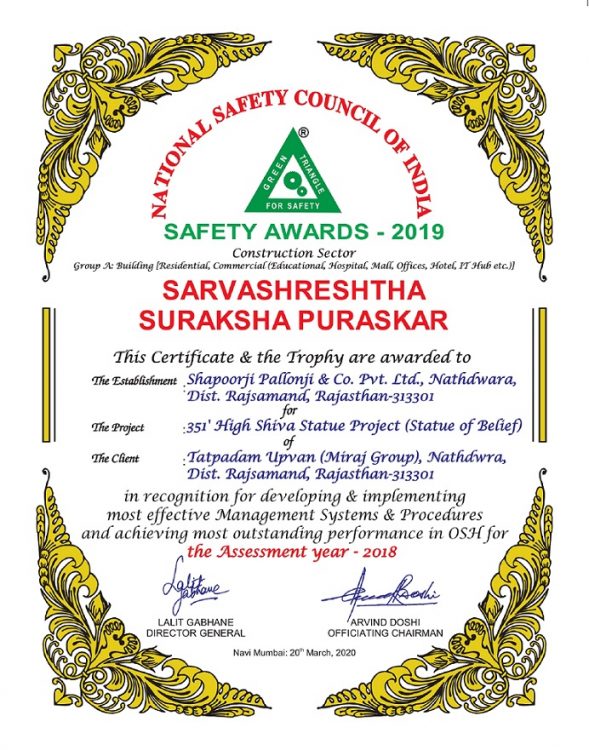 National Safety Council of India confers 7 construction safety awards ...