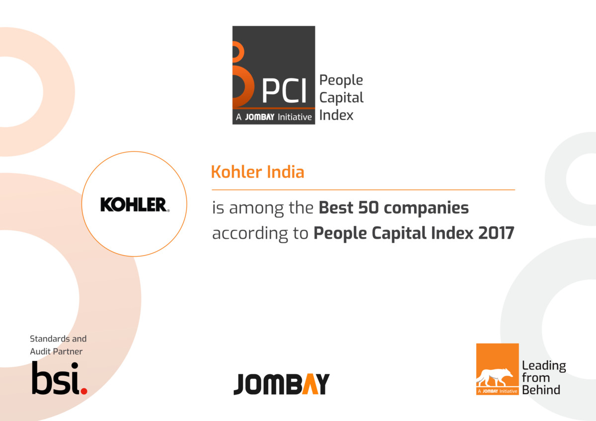 India's first People Capital Index awards Kohler India for being