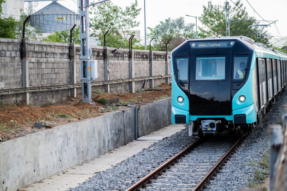 Alstom built first trainset for Mumbai Metro Line 3, flagged off for ...